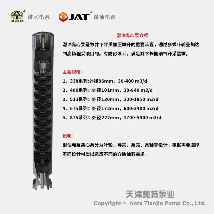 潜油电泵 立式 耐高温 高扬程