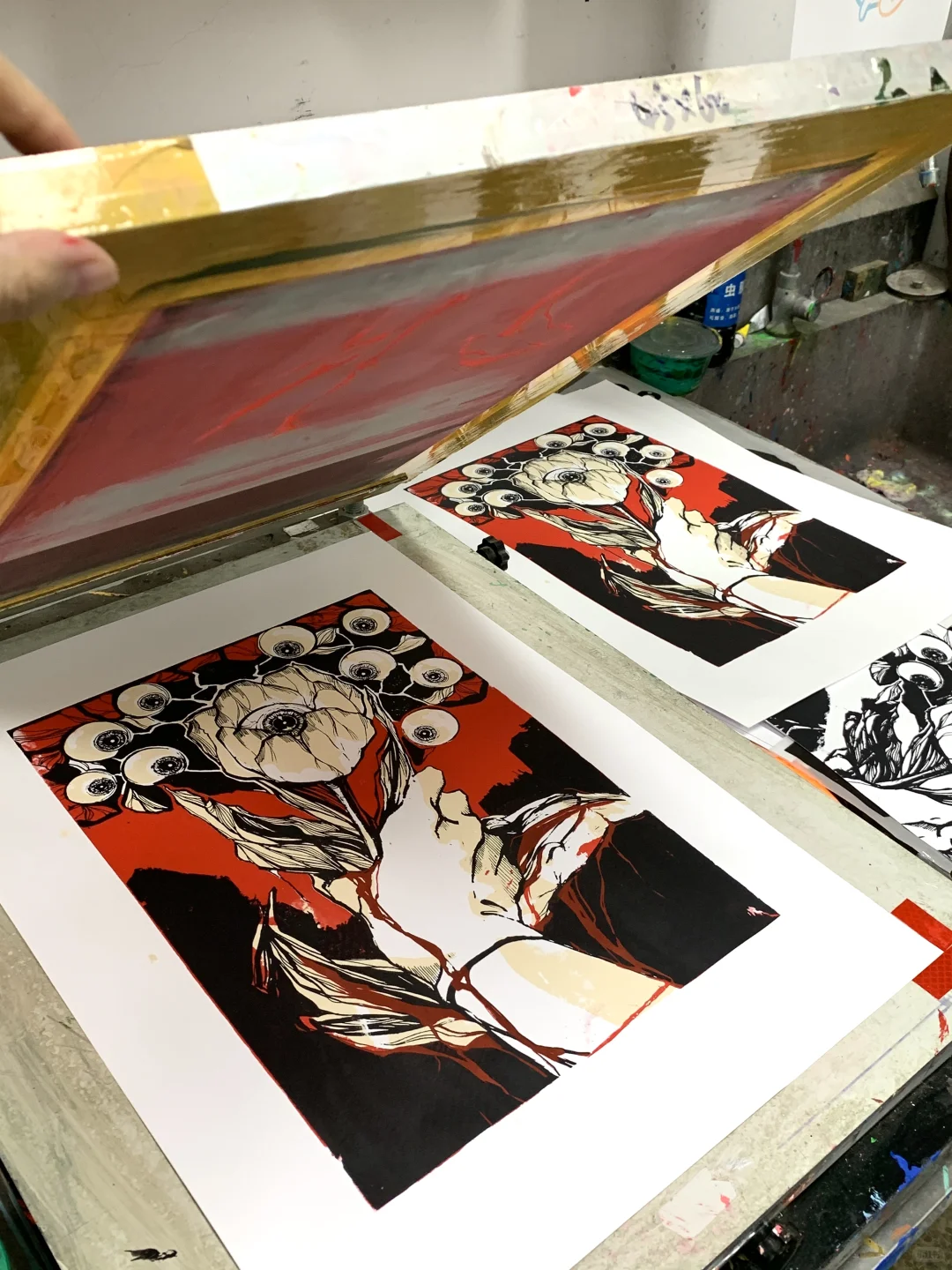 美术生日常?｜丝网版画?制作过程分享