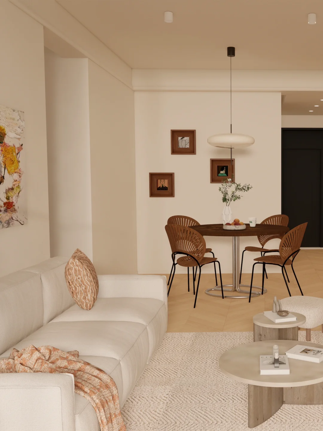 户型优化 | 90㎡的奶油原木三居室,超绝空间