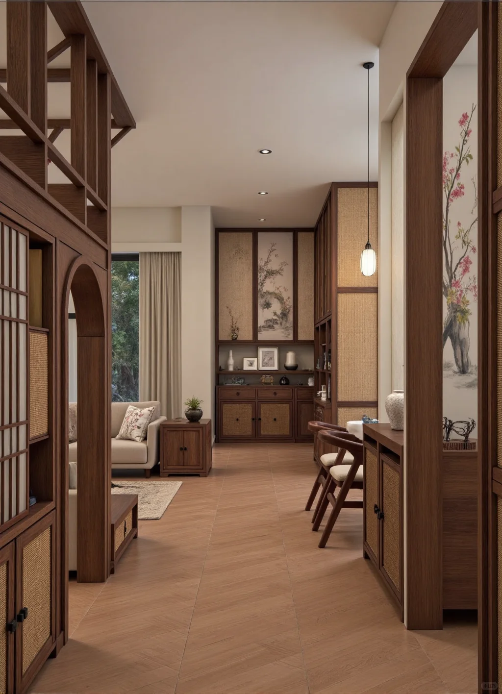 有娃家庭装出宋式美学，收纳空间一步到位