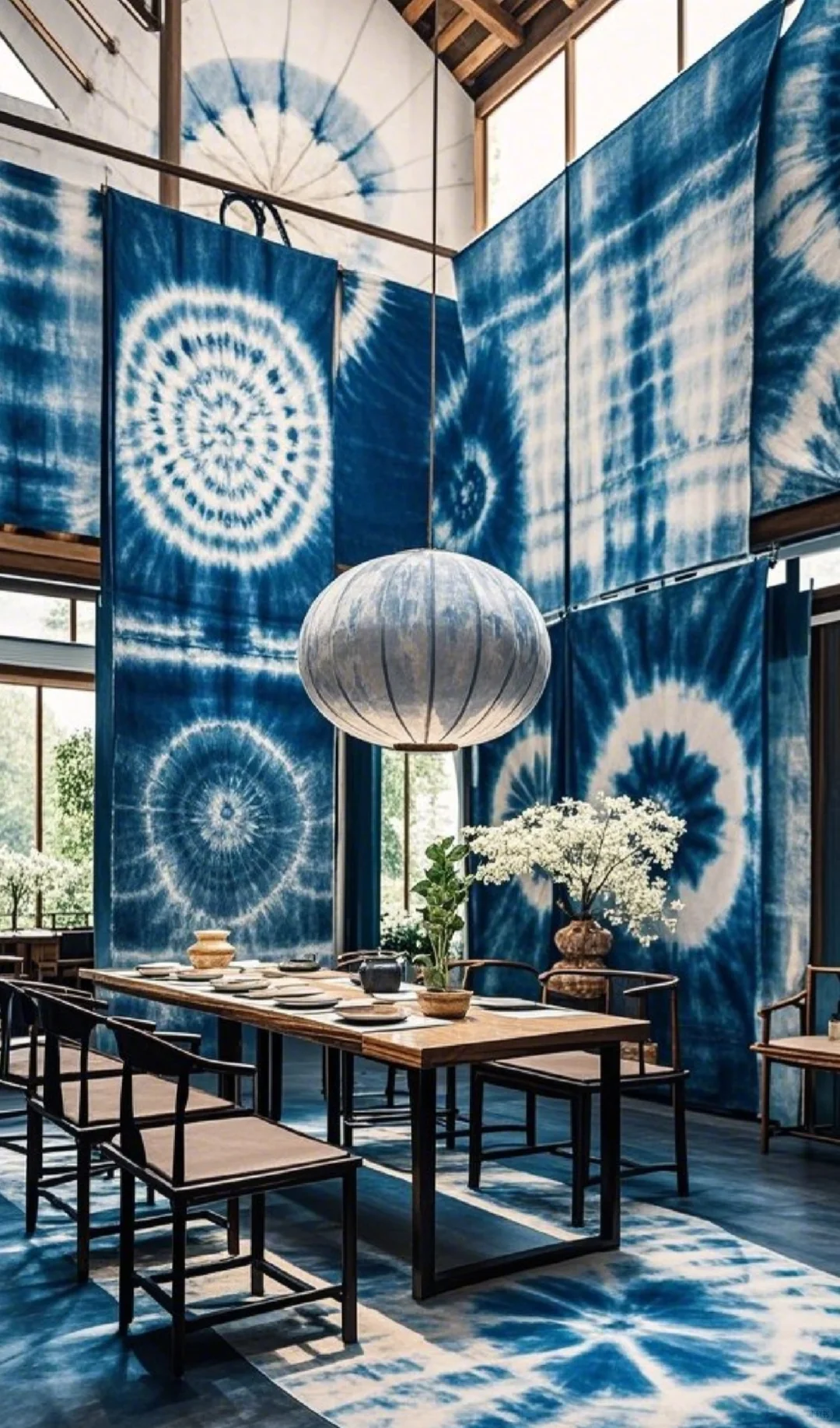 当扎染艺术碰上空间美学