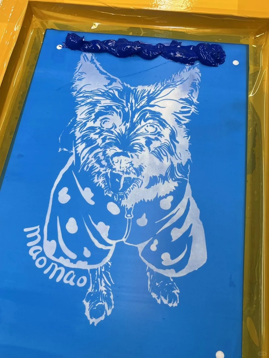 丝网印一些小狗?