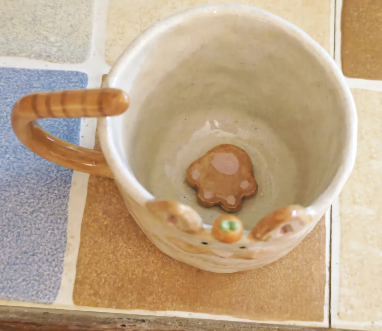 太可爱了吧！陶瓷猫杯子?