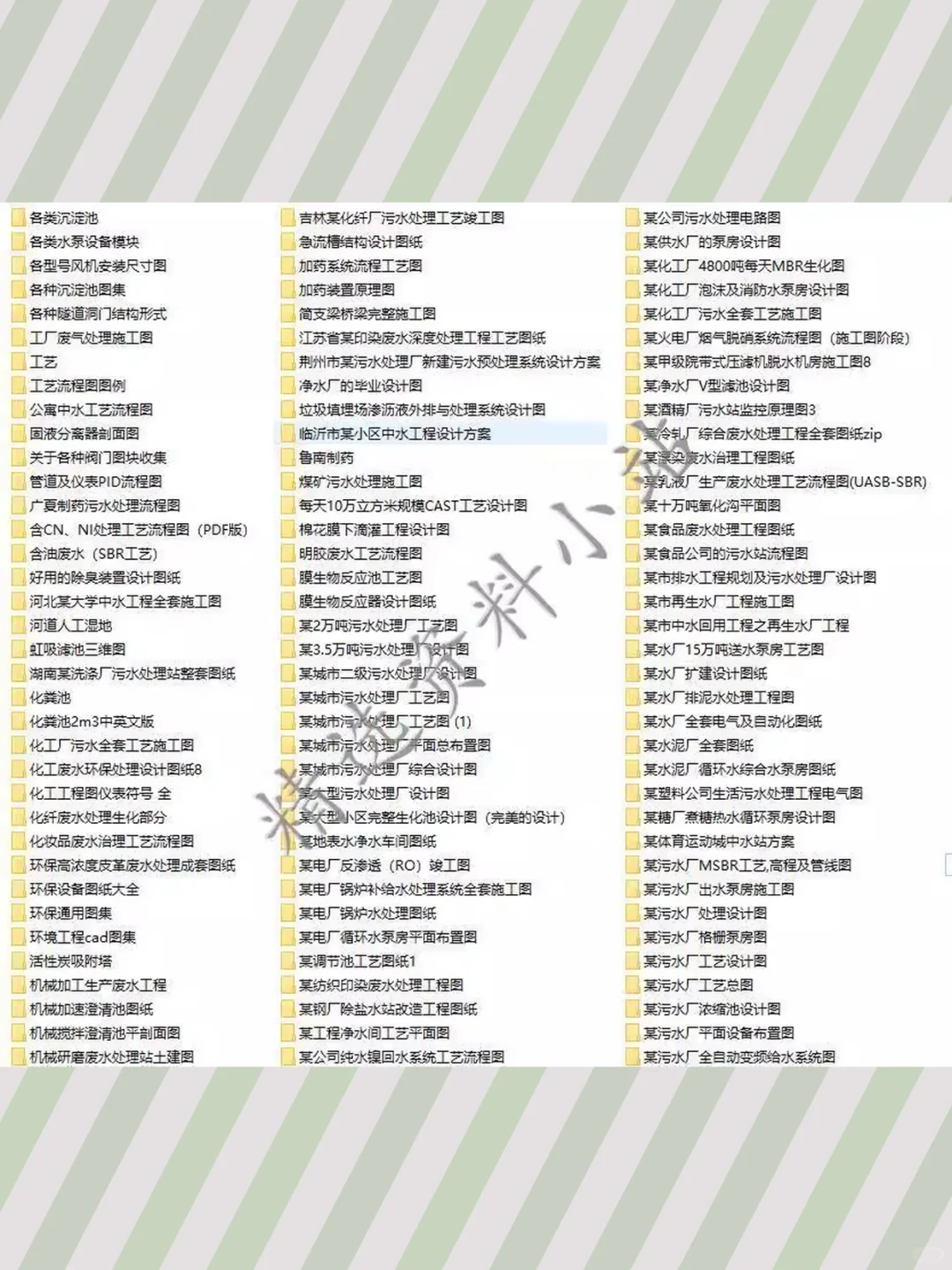 污水废水处理工艺流程图CAD设计图纸工业