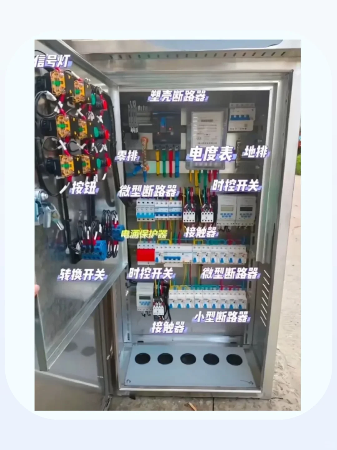 认识控制柜里的电气元件