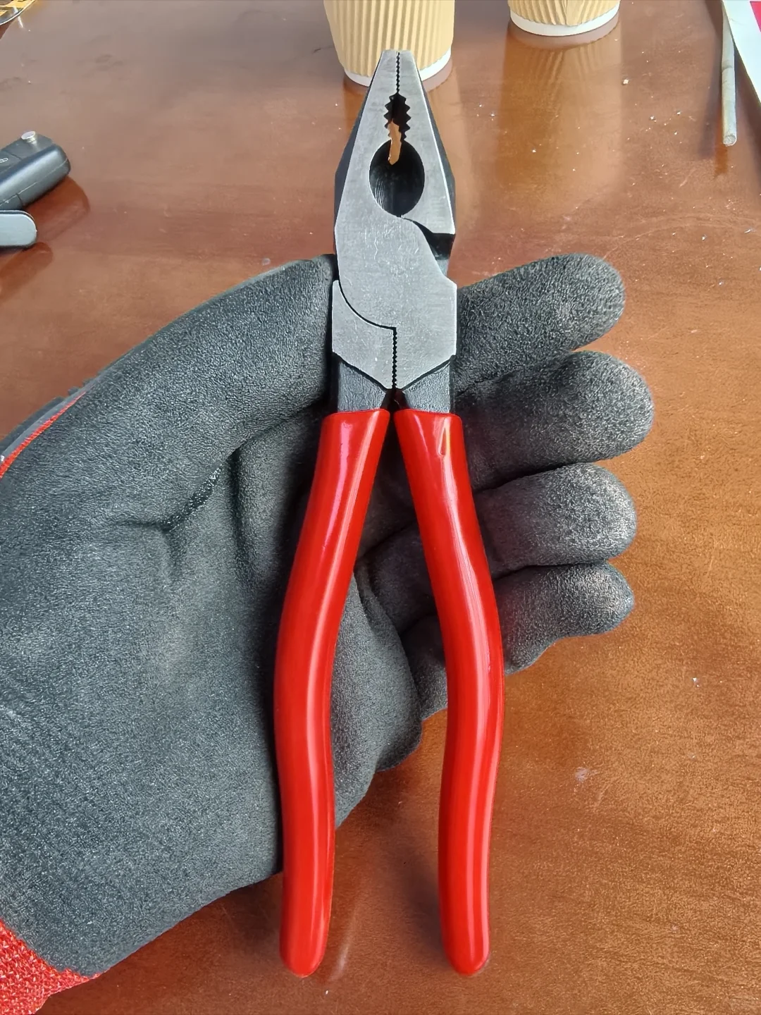 无标胜有标的老虎钳，老库存梅花轴