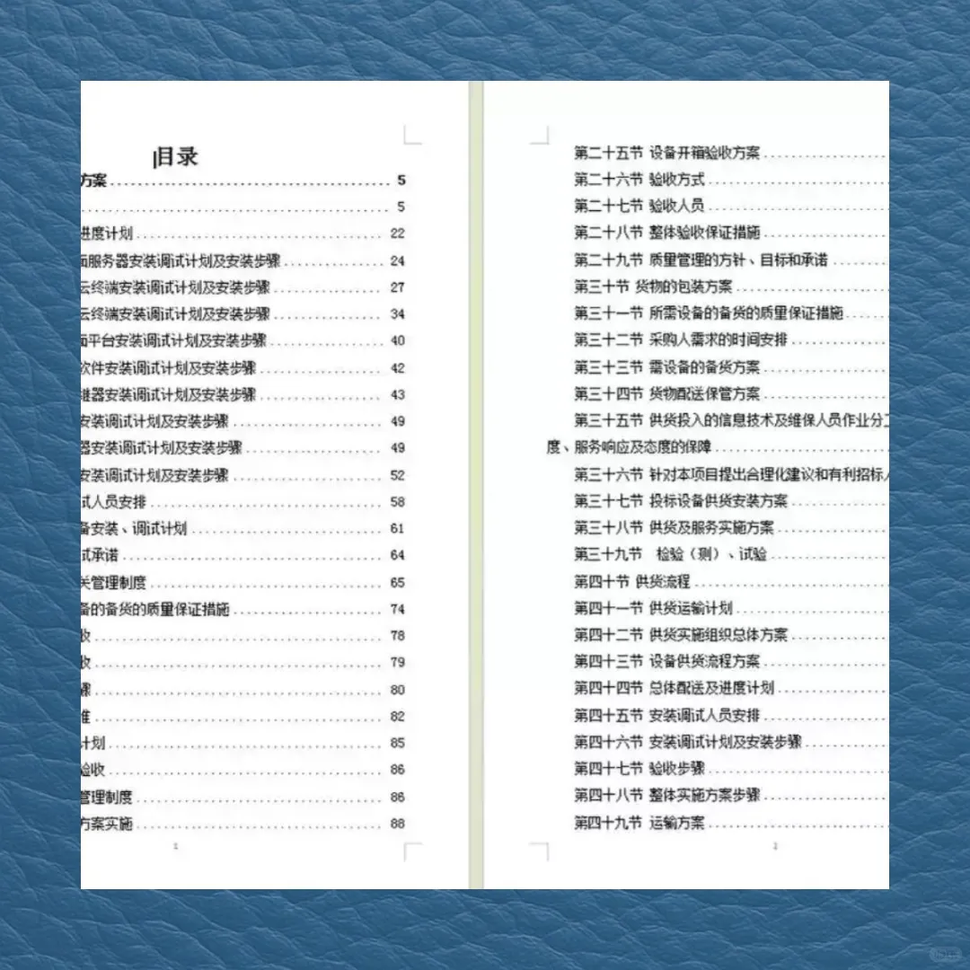 设备安装调试投标方案技术标资料