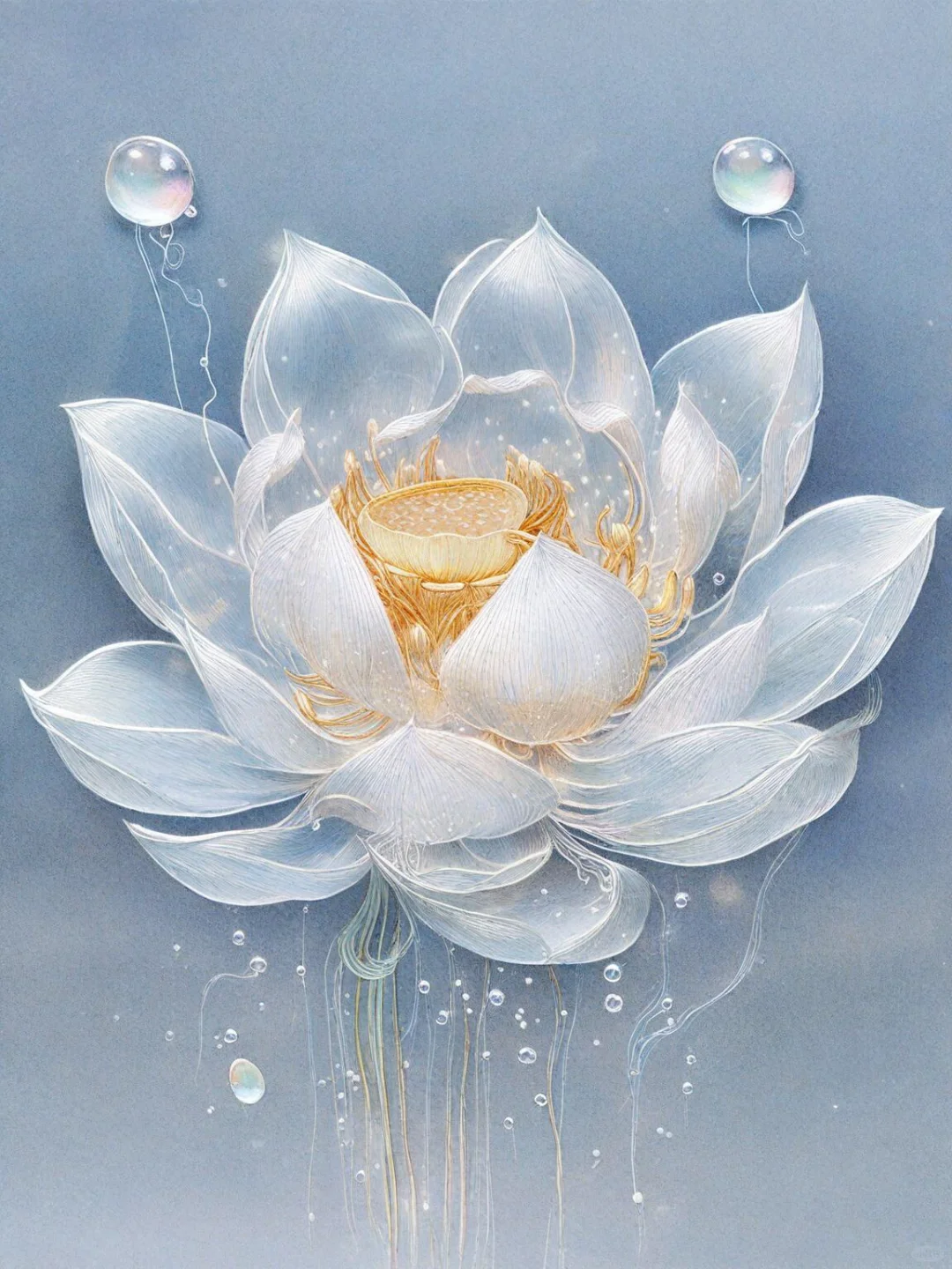 苏绣，雪莲，采天地之灵气，受日月之辉光