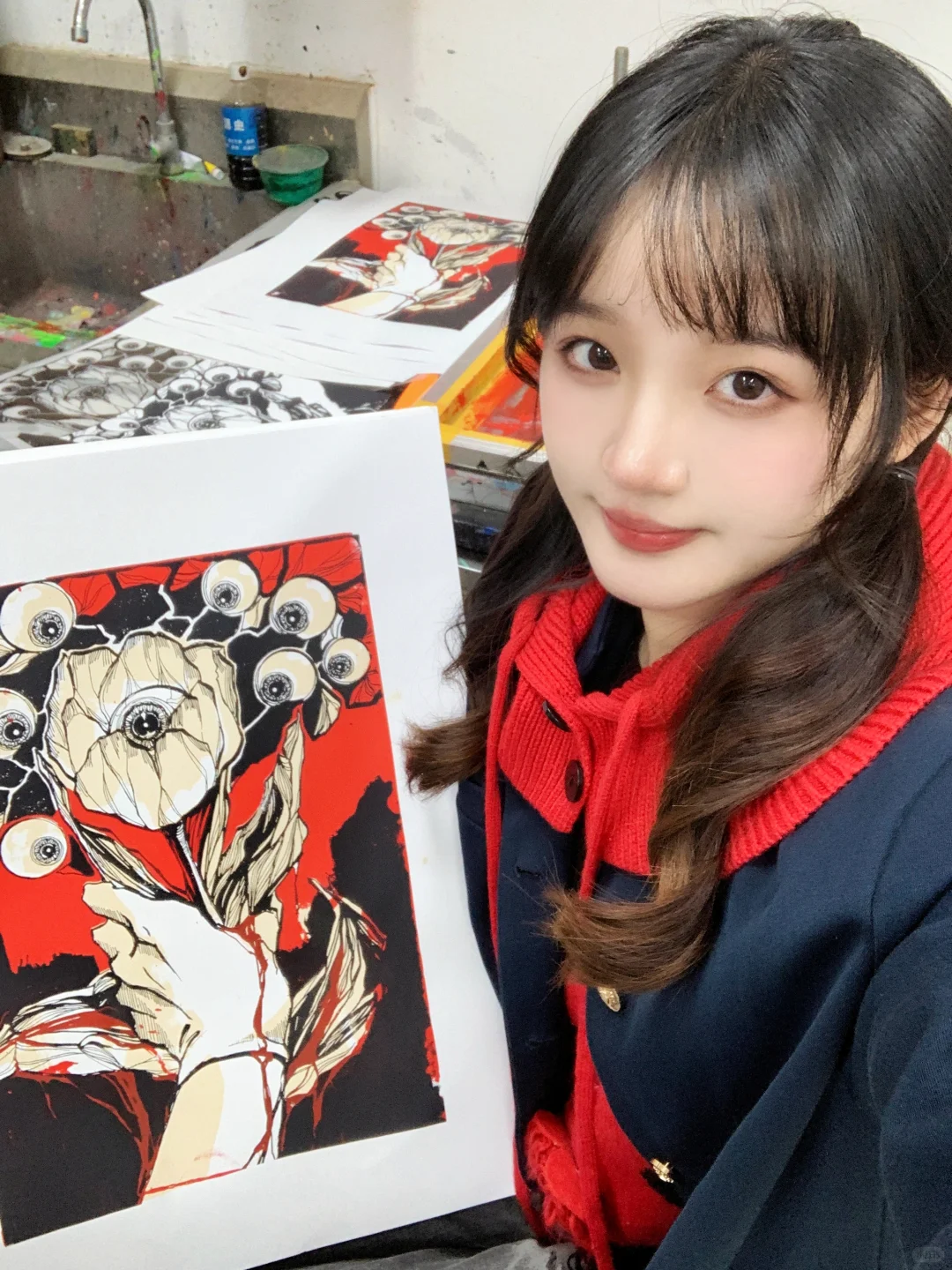 美术生日常?｜丝网版画?制作过程分享