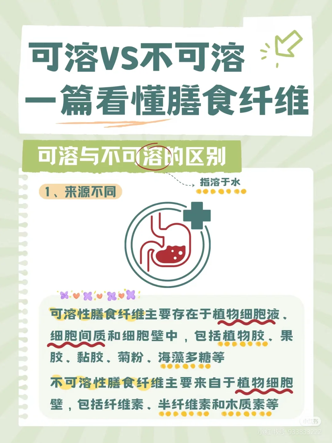 可溶VS不可溶！一篇看懂膳食纤维