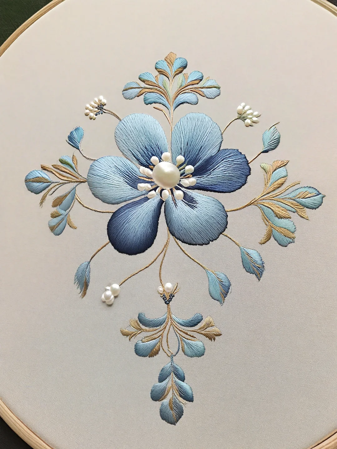 刺绣花卉，美得不像话～～～