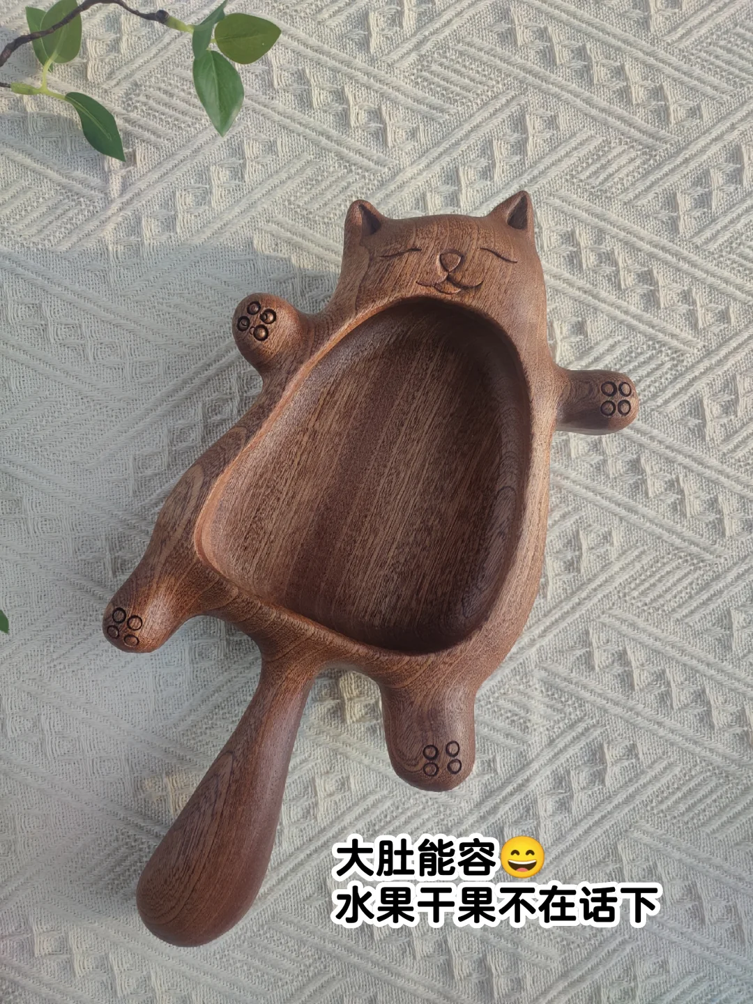 ?被这只木质“小懒猫”拿捏住了
