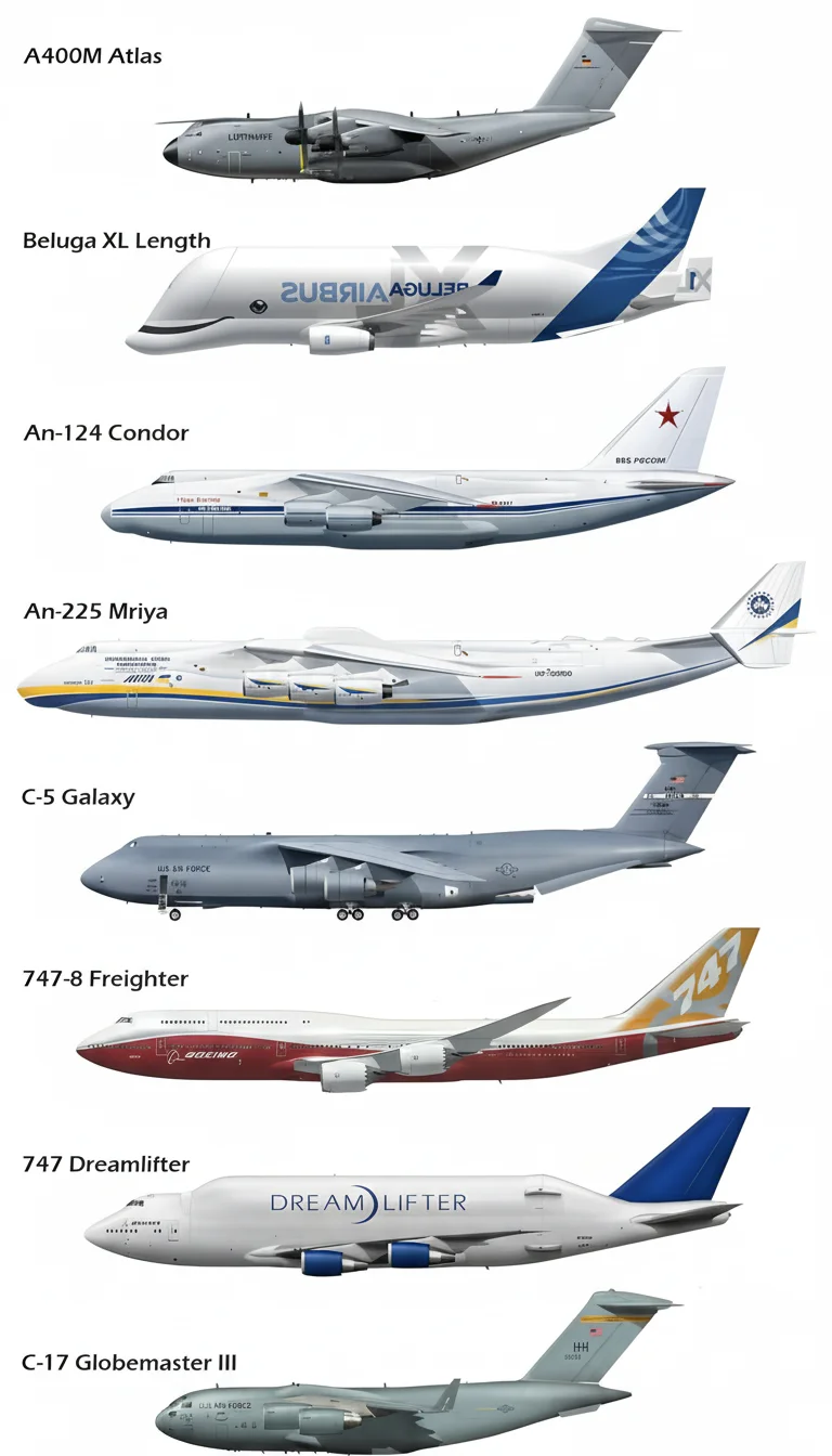 换种方式来盘点大型运输机✈️