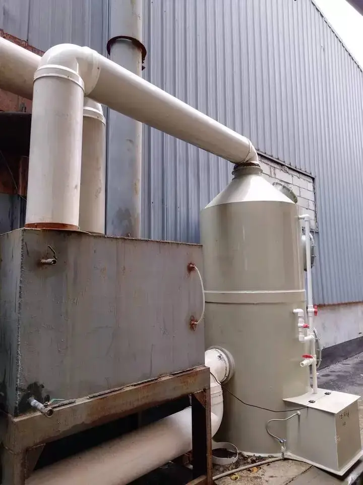 pp喷淋塔废气处理设备环保型除尘酸雾水淋塔