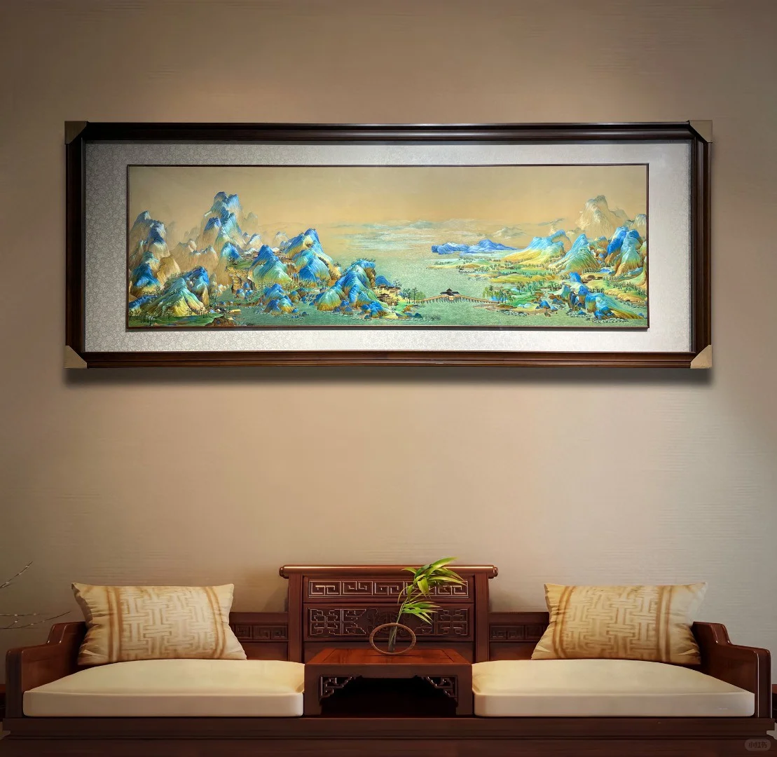 高定款|苏绣千里江山