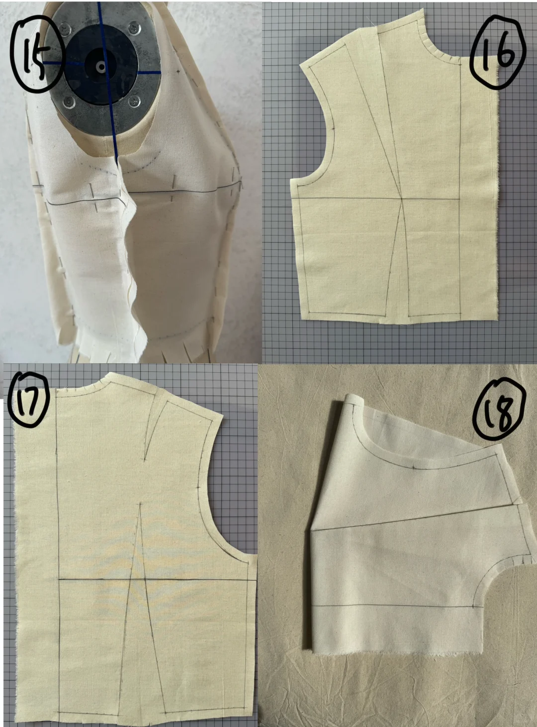 上衣原型立裁教程来啦!