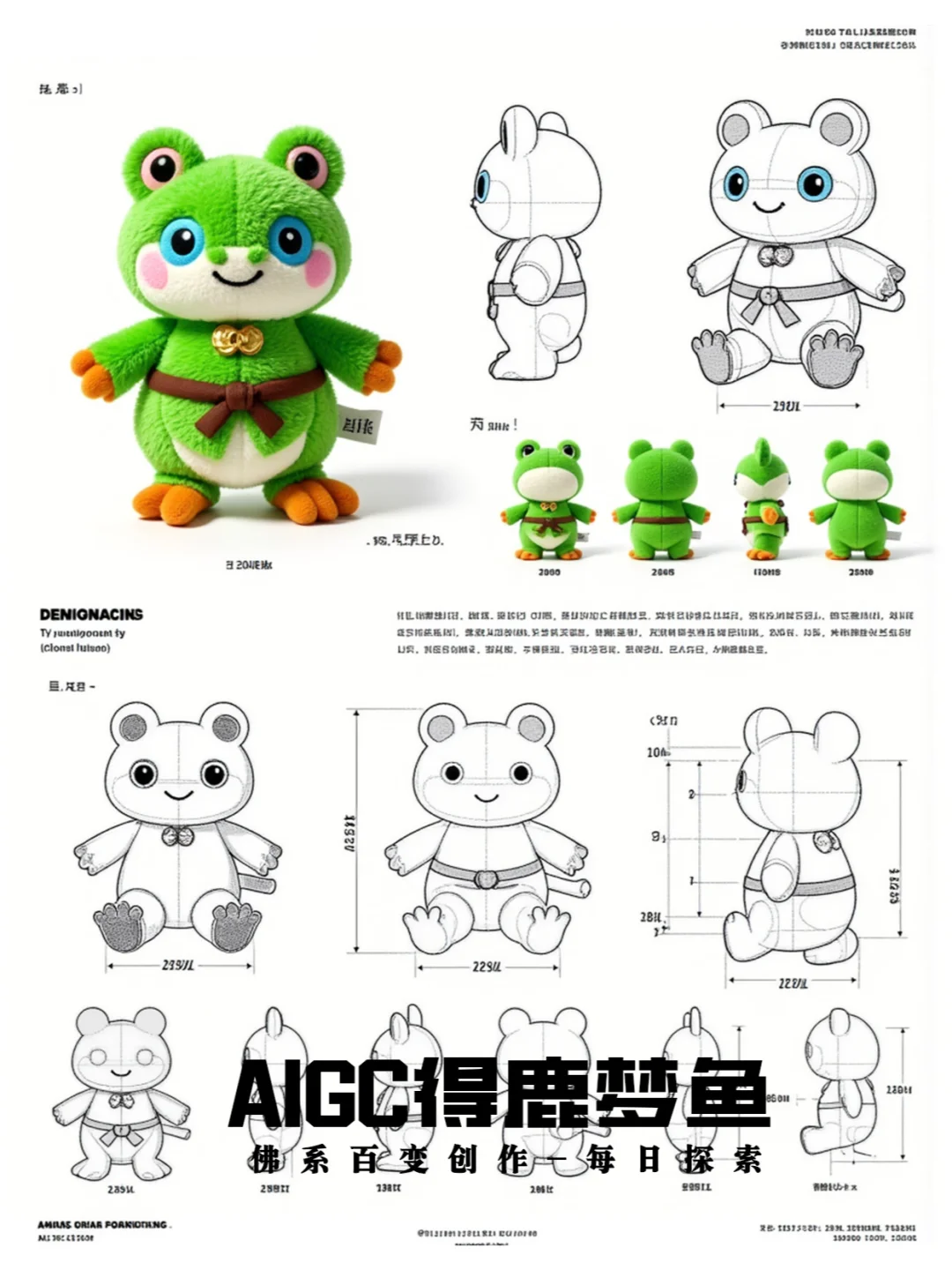 毛绒玩具设计手稿-comfui一键出