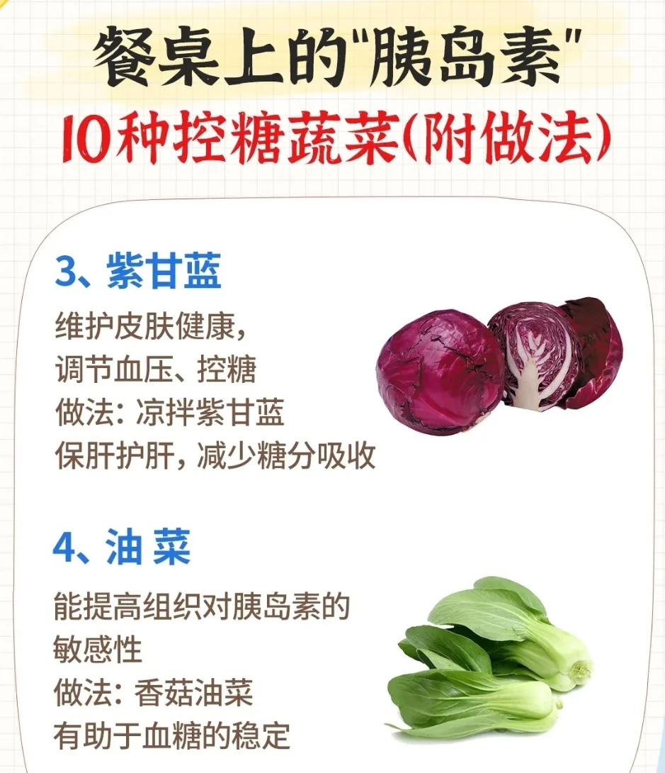 控糖蔬菜排行榜:10种“天然胰岛素”别错过