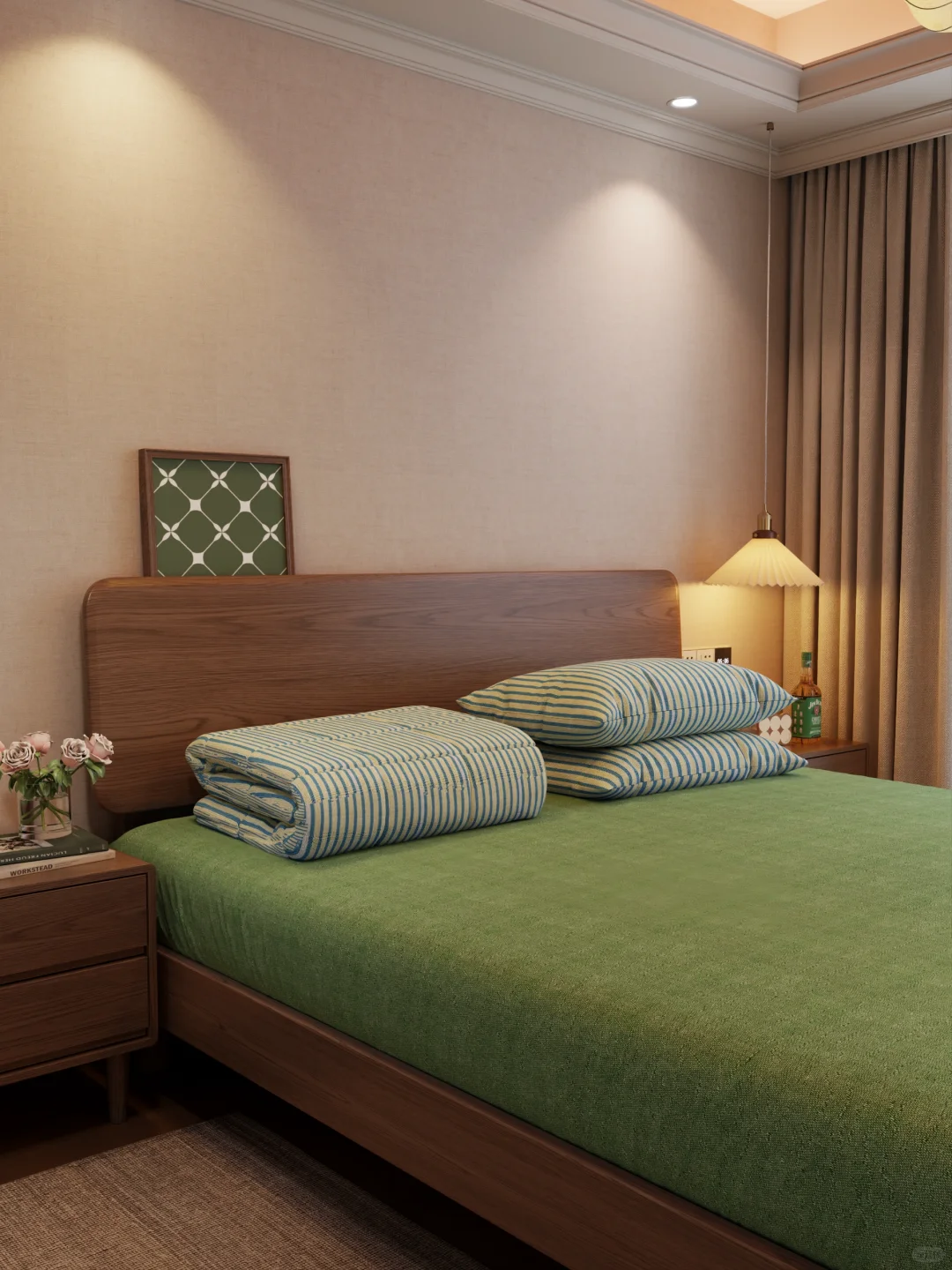 普普通通却干干净净的卧室！