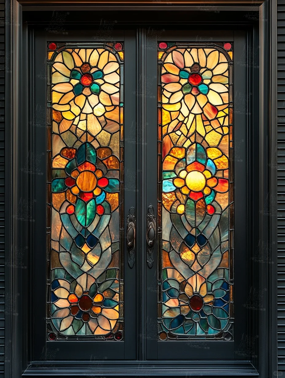 这玻璃纹理与色彩碰撞，宛如艺术魔法