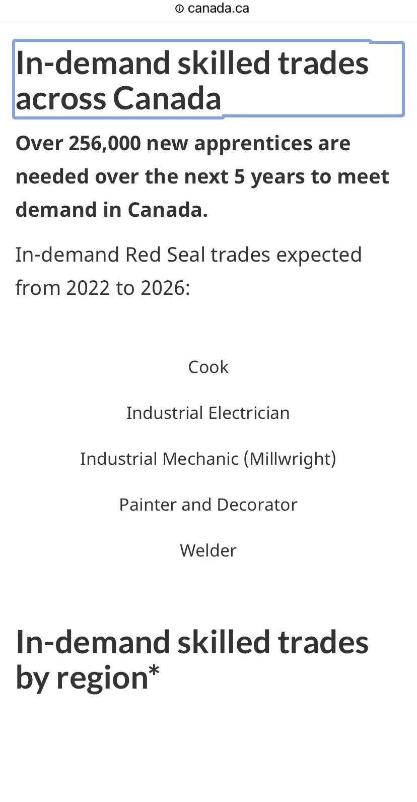 加拿大最紧缺的五大职业