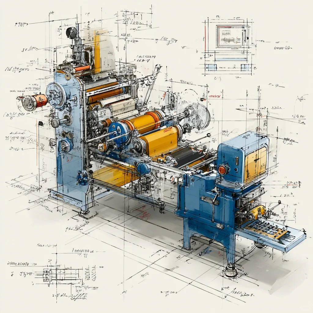 印刷机·创意设计稿［咒语］