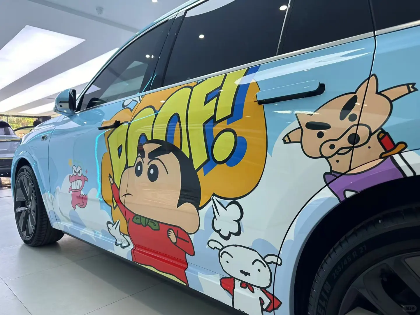 可爱暴击！理想L9变身蜡笔小新の梦幻座驾