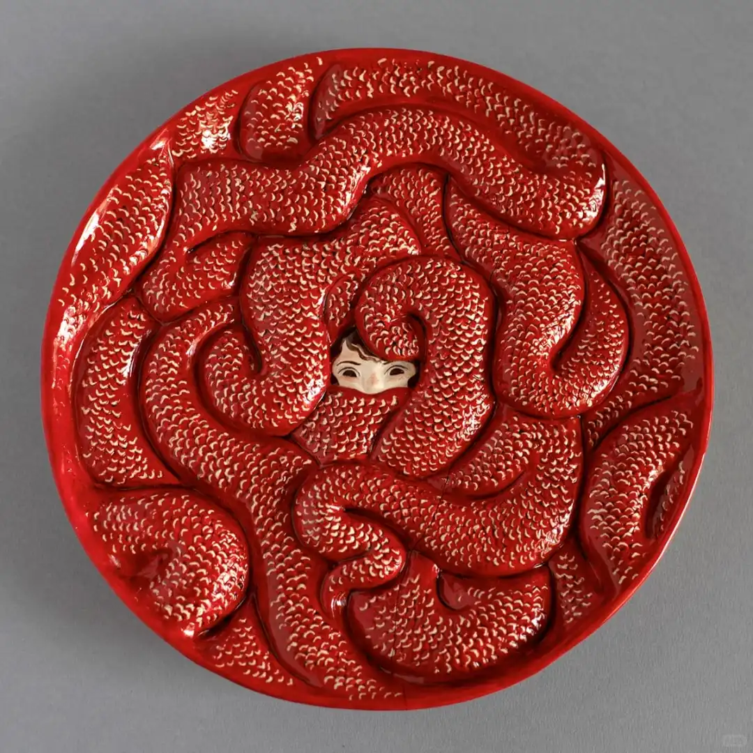 莉娜·古伯曼 陶瓷雕塑中沉睡的孩子