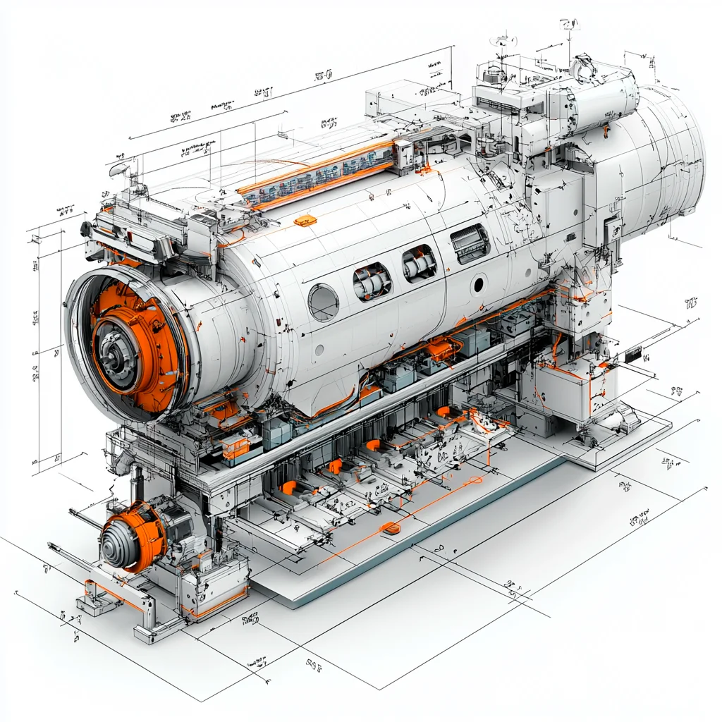 机械之美·印刷设备 手绘设计线稿［咒语］