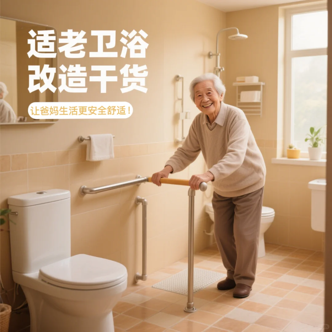 爸妈年纪大了？适老卫浴改造细节必须安排！