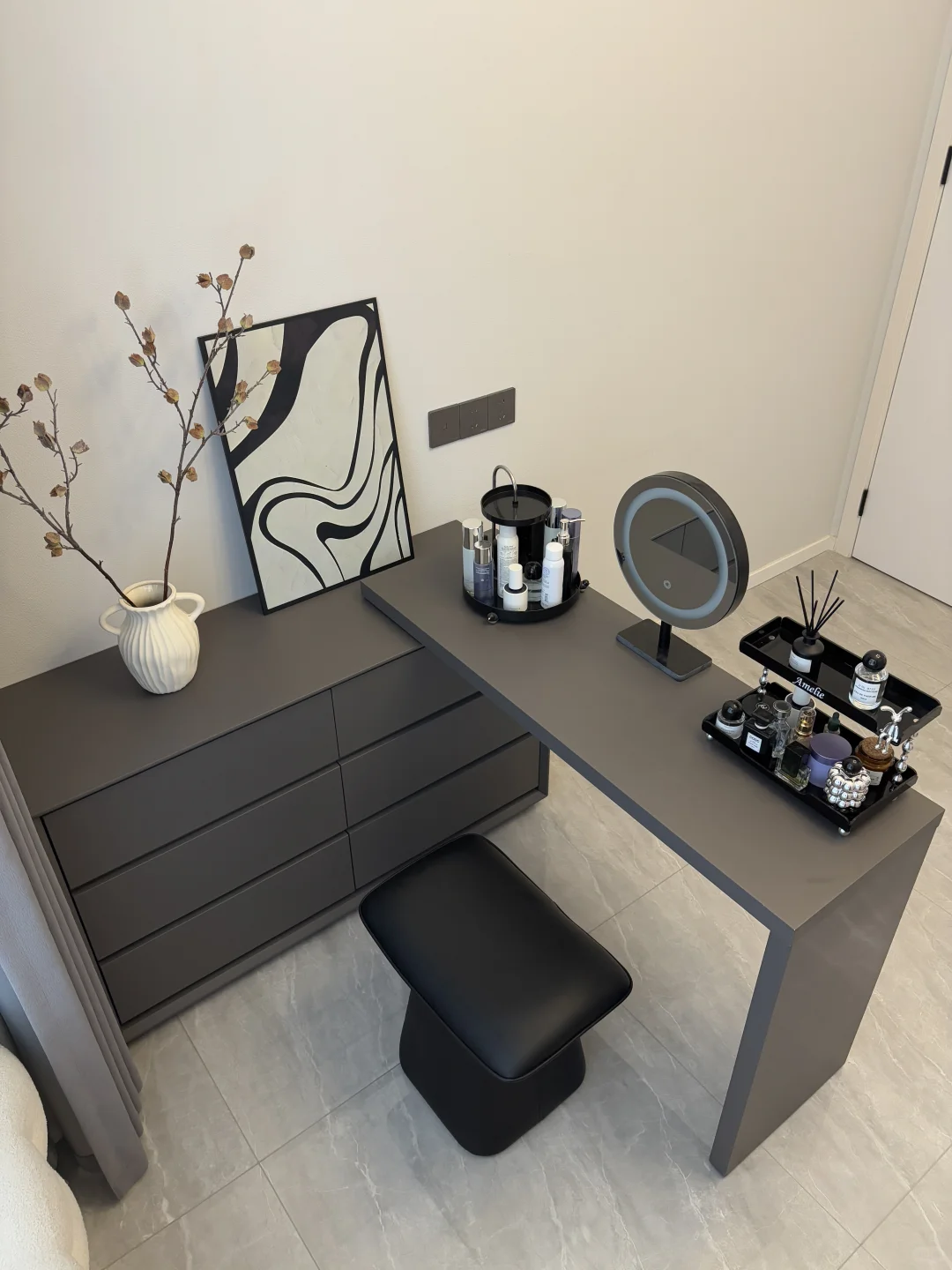 跟着买❗️斗柜梳妆台一体选购攻略,附尺寸❗️