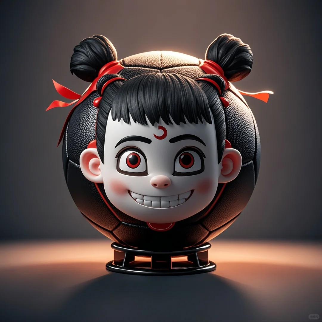 当哪吒遇上足球⚽ 可爱到犯规