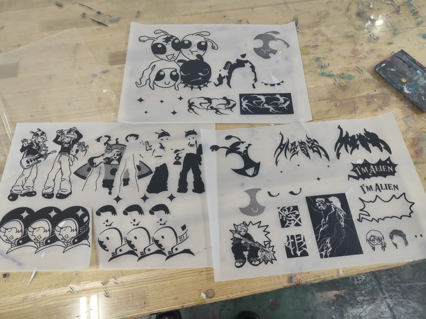 丝网印刷课战况惊人。