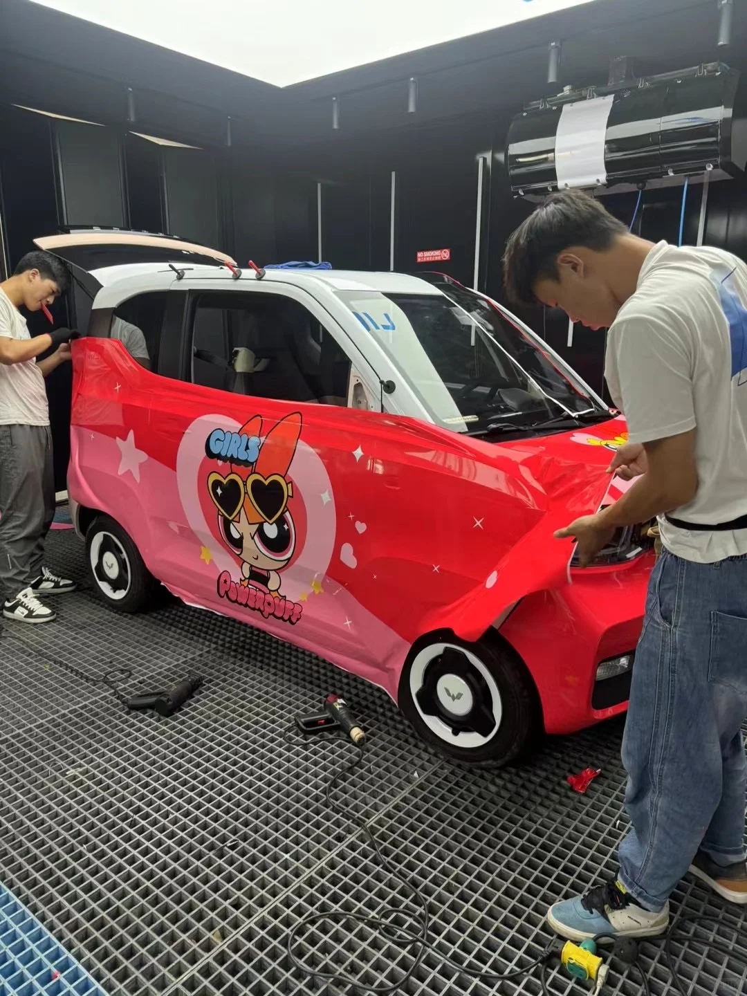 全车彩绘膜设计 |多巴胺派对，飞天小女警