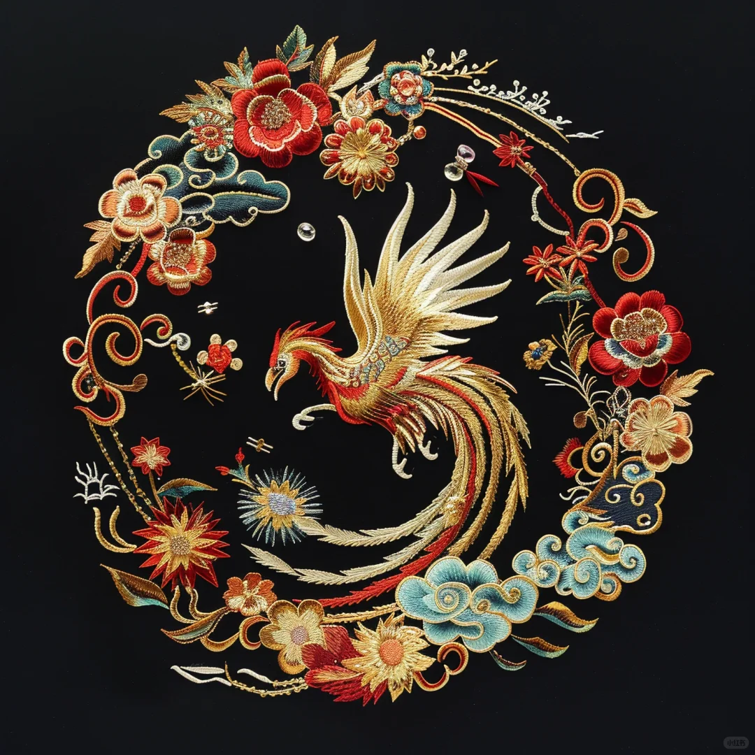 传统刺绣图案设计～