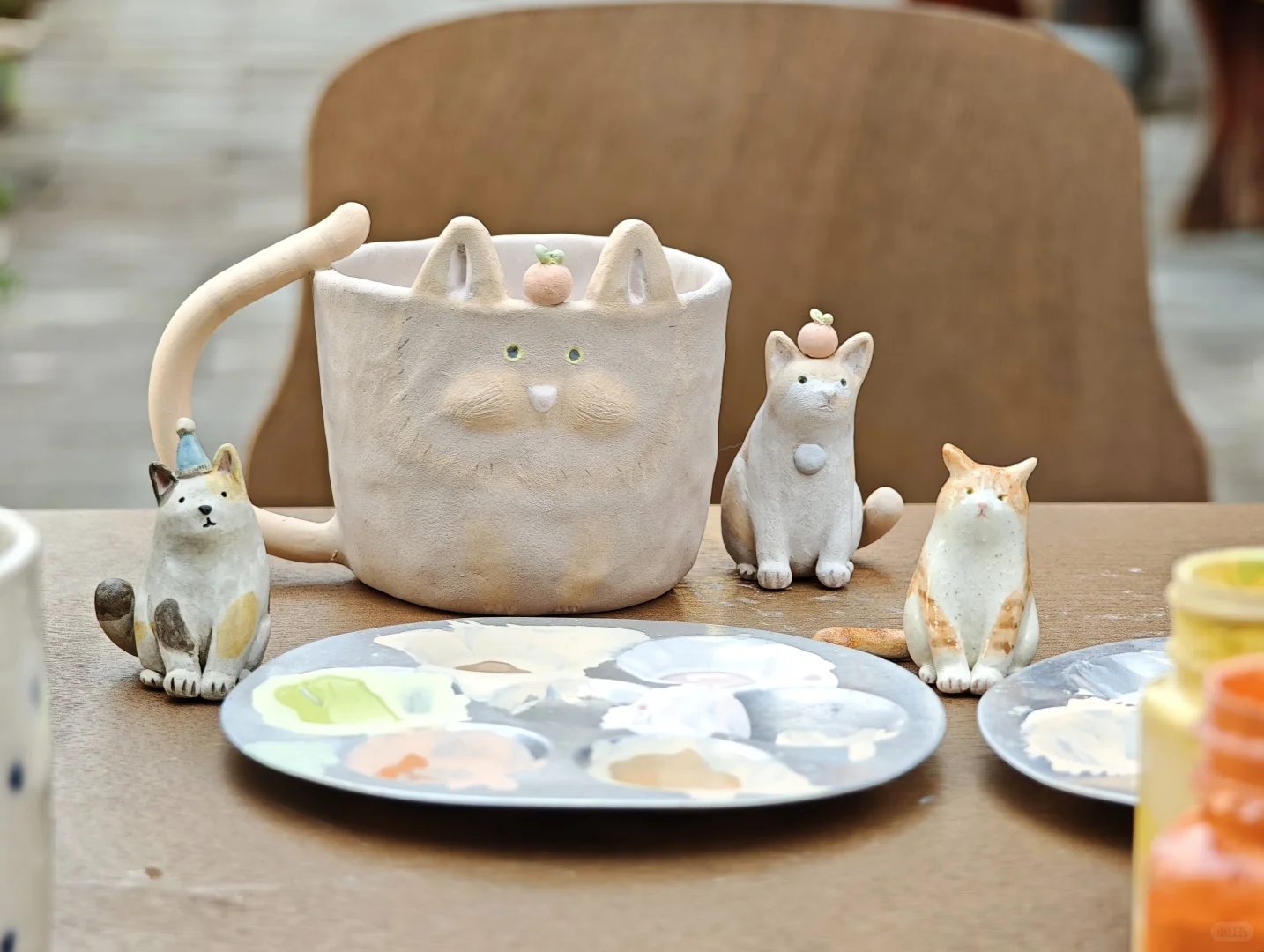 太可爱了吧！陶瓷猫杯子?