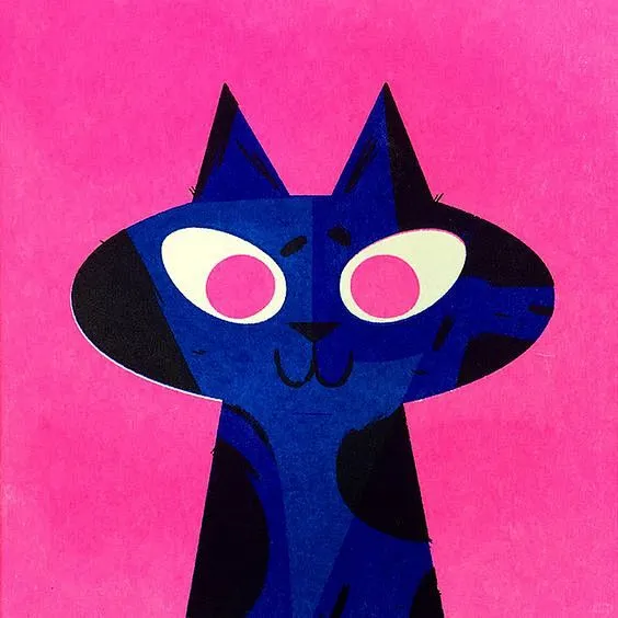 ?超～可爱丝网印小猫?