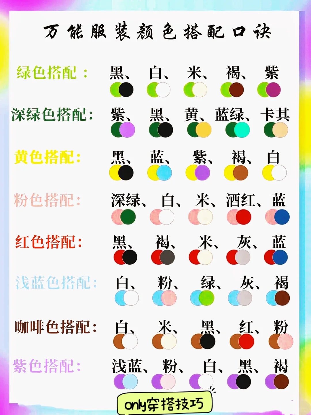 显白显瘦显高级！色彩穿搭干货✨