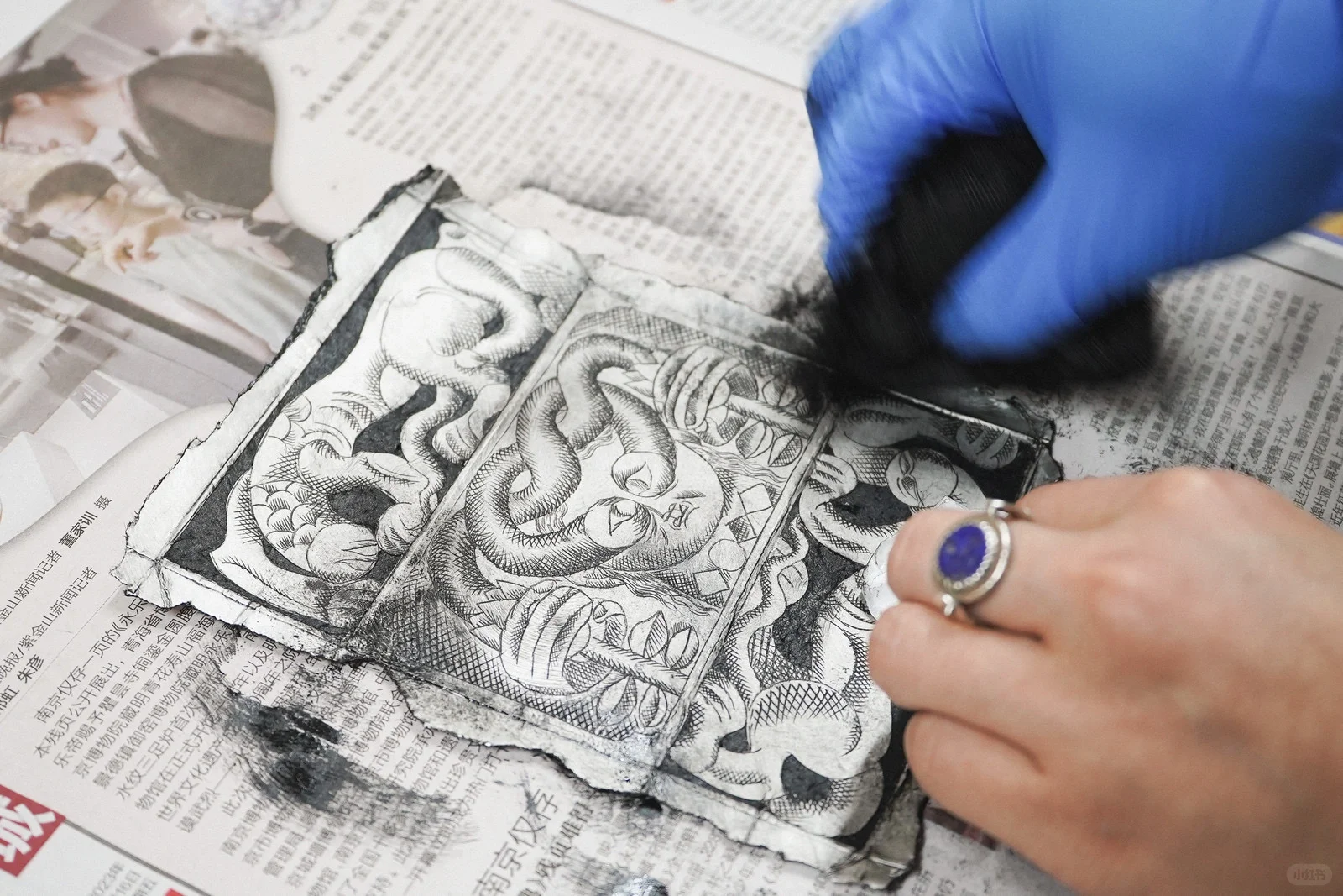 我的兴趣不小众|牛奶壳版画