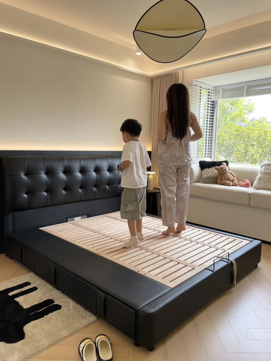 小户型卧室救星!这张华夫格床我能吹一年