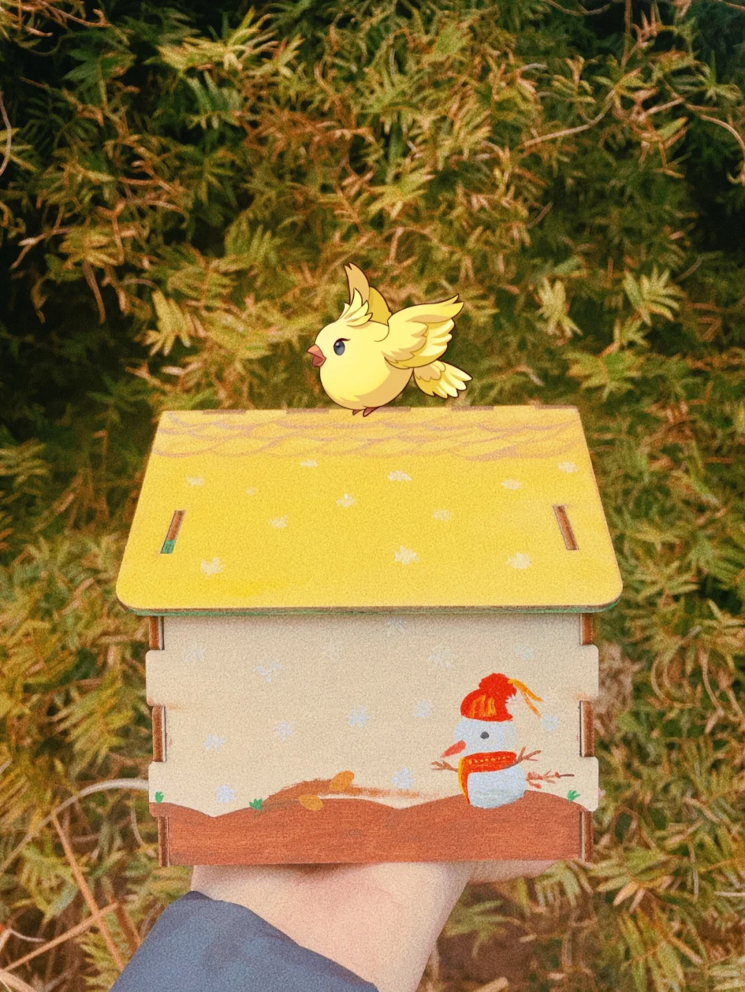 亲手画的七彩?小房子，美过落日?