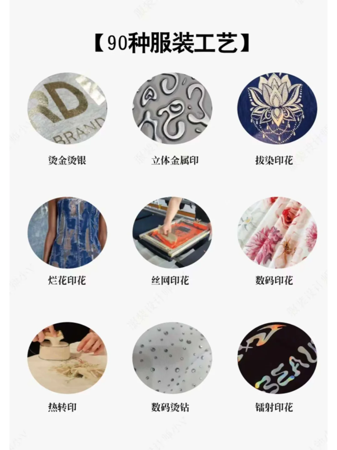 吐血整理的90种服装工艺说明大全【简洁版】