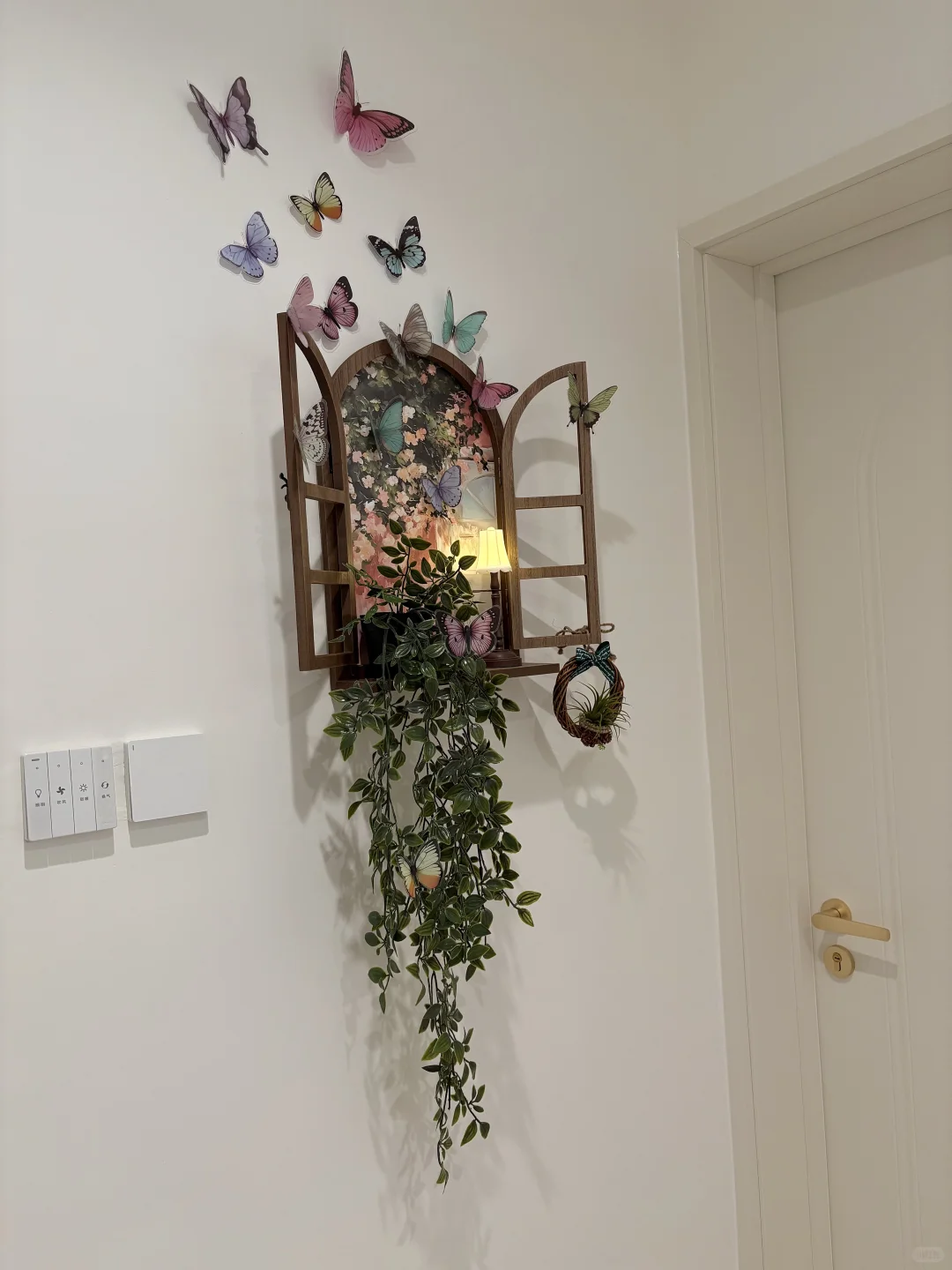 66 ? DIY复古氛围蝴蝶窗?,有手就会❗️