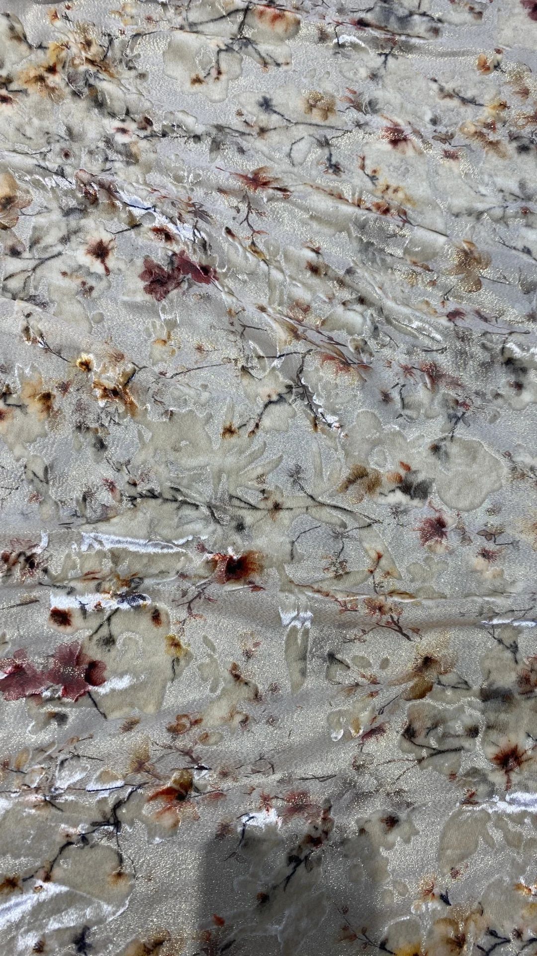 怎么会有这么好看的面料！！！金丝绒彩绘