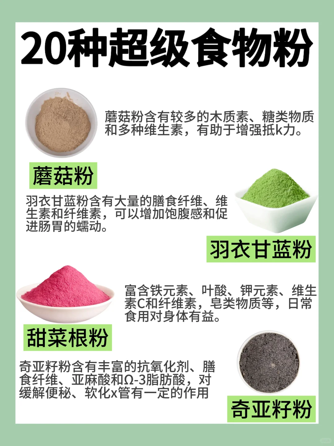 20种超级NICE食物?超详细介绍❗