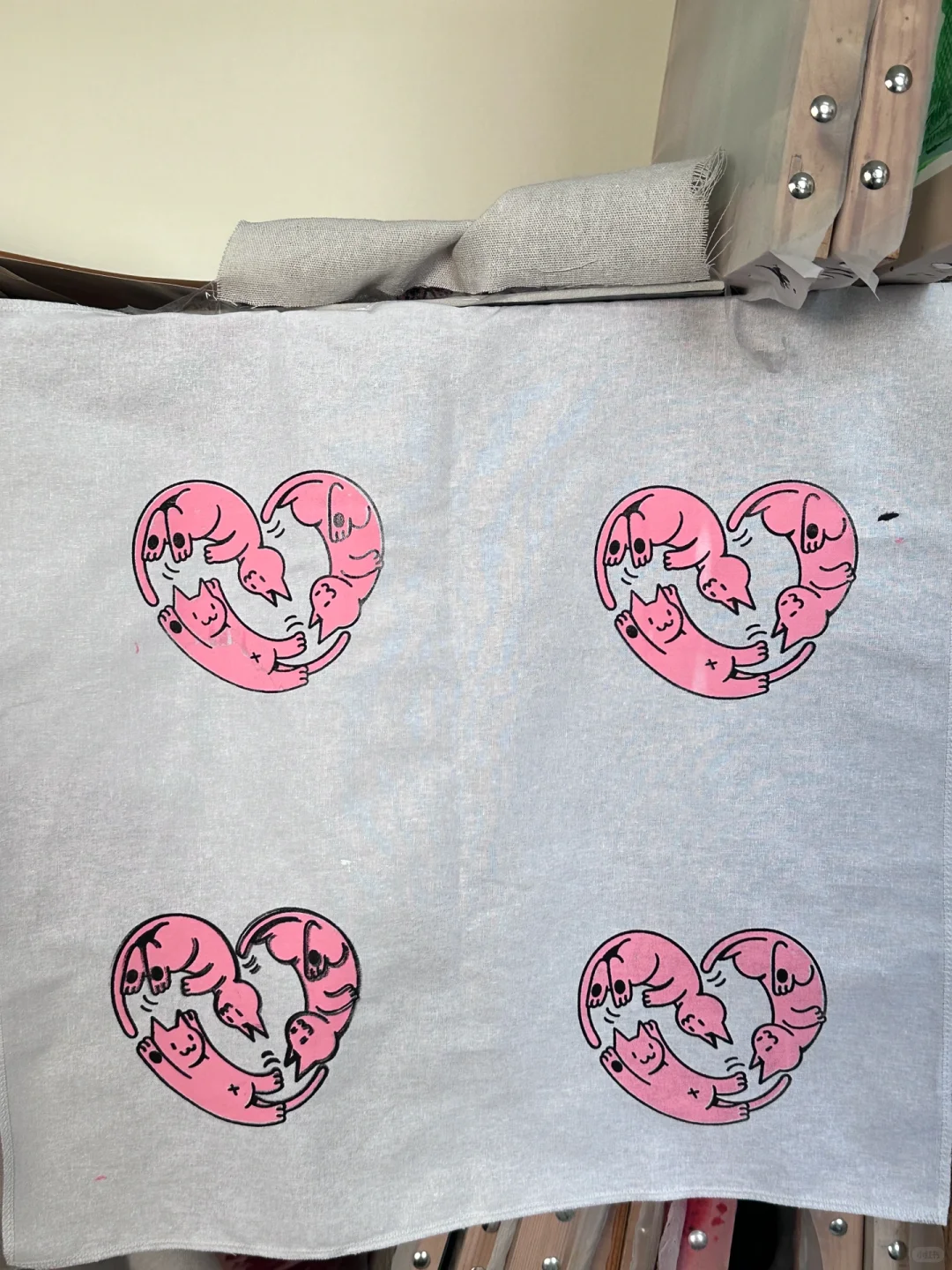 是谁丝网印结课了