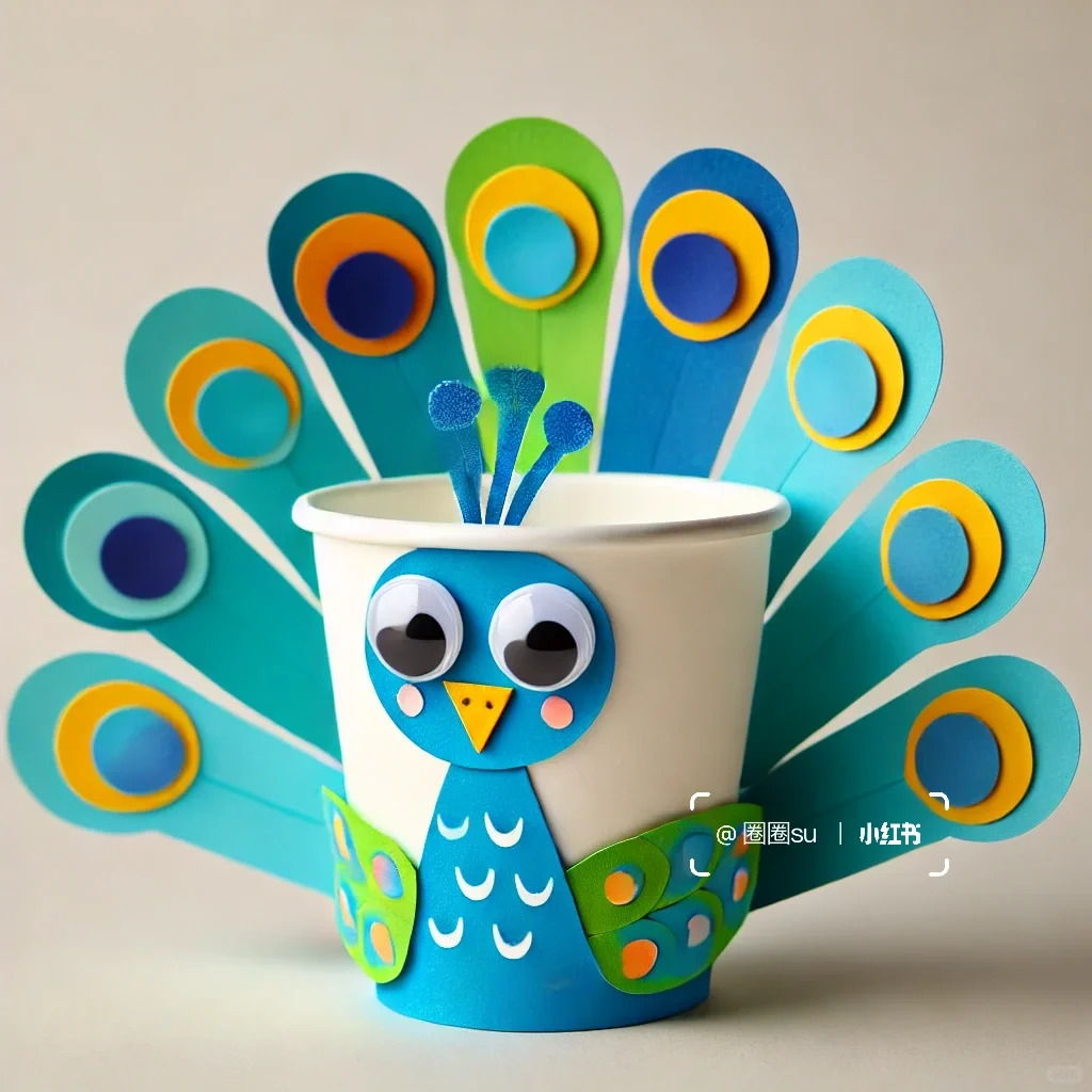 纸杯变身|可爱小动物系列手工达人必学