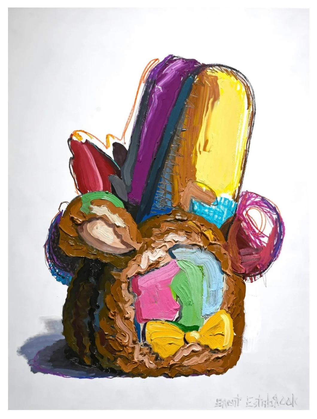 画出来的童年毛绒玩偶｜BrentEstabrook作品