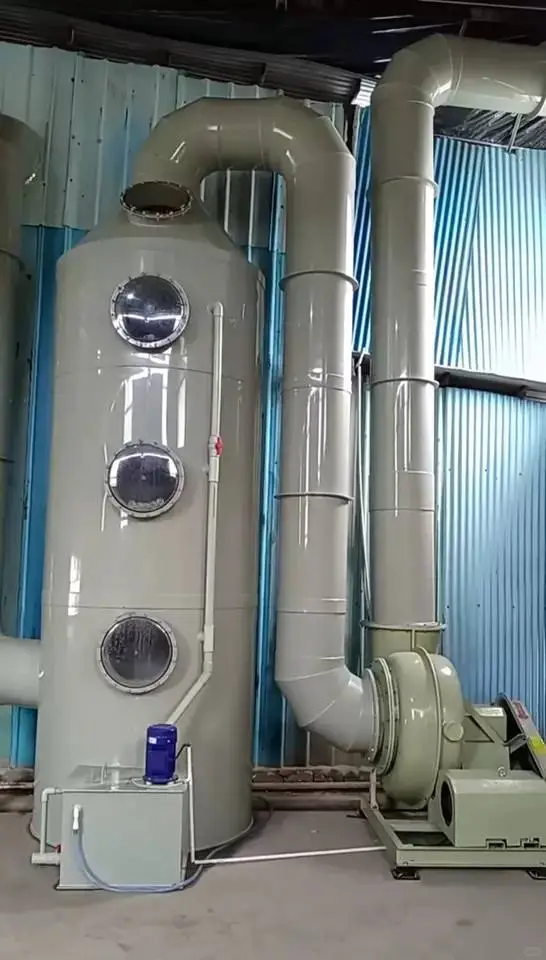 pp喷淋塔废气处理设备环保型除尘酸雾水淋塔