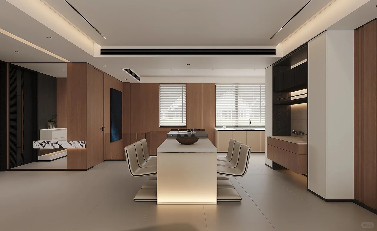 现代简约风格的一体化家居空间